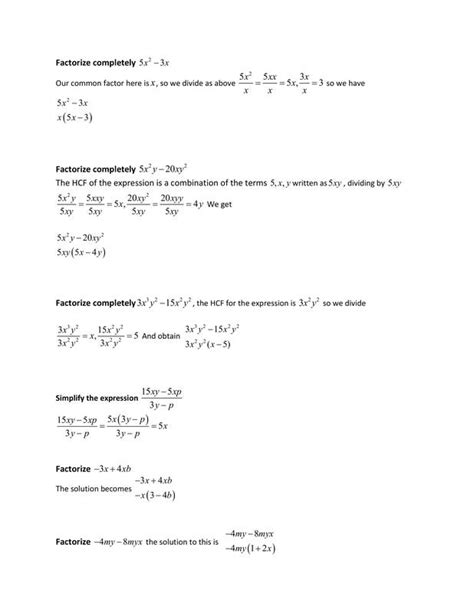 Math Factorization Algebra 的图像结果