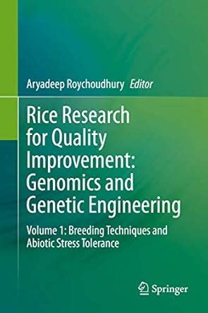 Buy Rice Research for Quality Improvement: Genomics and Genetic ...