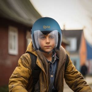 Steelbird SBH-56 Retro ISI Certified Open Face Helmet for Men and Women ...