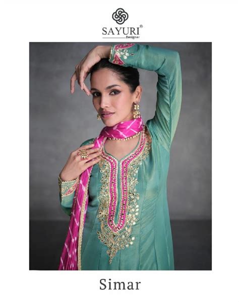 Sayuri Simar Wholesale Designer Free Size Stitched Suits - textiledeal.in