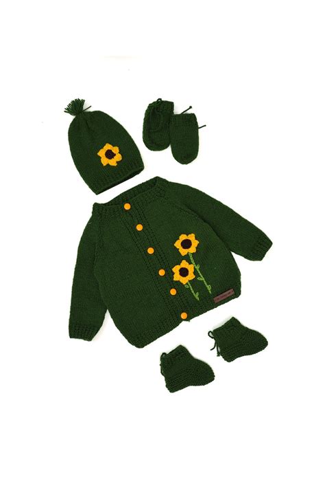 Sunflower Delight Sweater Set- Green – The Original Knit