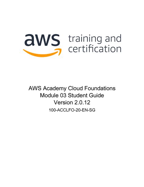 Aws academy cloud foundations module 03 student guide - AWS Academy ...