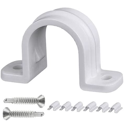 30 Pcs conduit pipe strap clamp,Plastic pipe clamps 3/4 inch, Two Hole ...