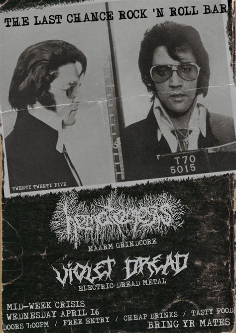 MID-WEEK CRISIS AT THE LAST CHANCE - W/ HEMATEMESIS + VIOLET DREAD, The ...