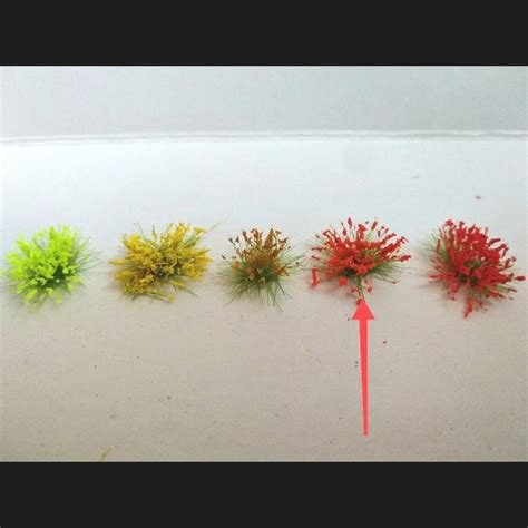 Jual static grass flower miniatur bunga kuning orange maket diorama ...