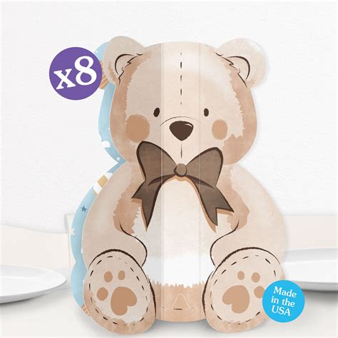 Big Dot of Happiness 8 Count Teddy Bear 3D Centerpiece Table ...