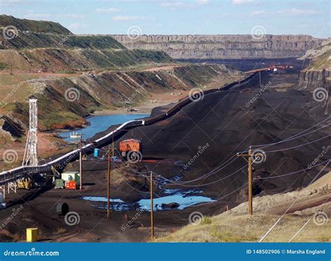 Black Thunder Coal Mine, Strip Mining Stock Photo - Image of carbon ...