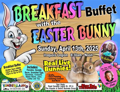Breakfast with the Easter Bunny, The Royal Canadian Legion Branch 370 ...