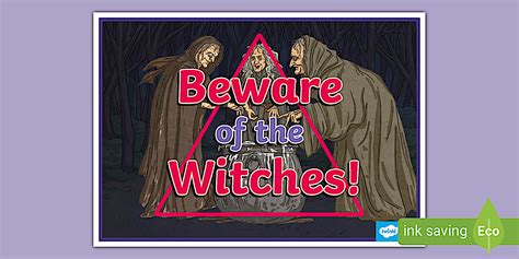 Witch Warning Display Poster