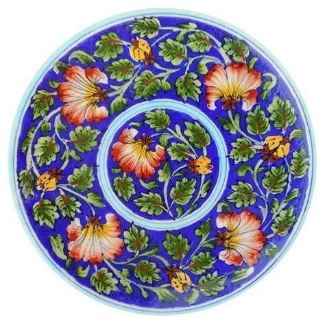 Balaji Art Ceramic Decorative Wall Hanging Handmade Plate (20 cm x 20 ...