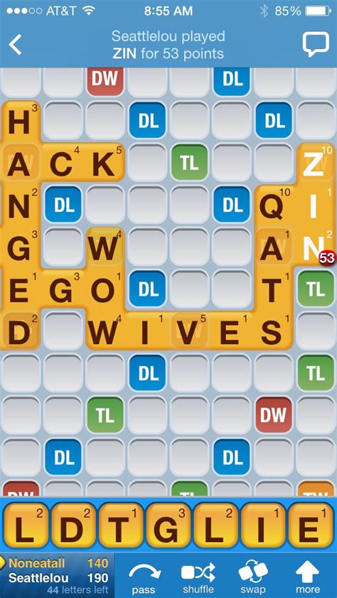 Zin A Scrabble Word - Printable Calendars AT A GLANCE