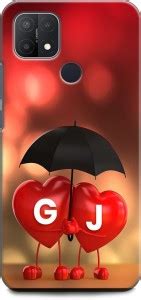 KEYCENT Back Cover for OPPO A15, CPH2185 G J, G LOVES J, NAME, LETTER ...