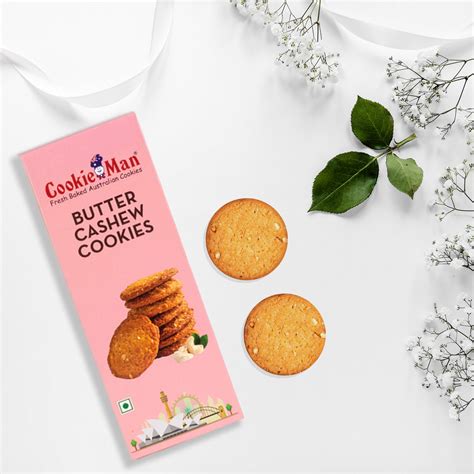 Butter Cashew Cookie Carton - 150g | CookieMan India