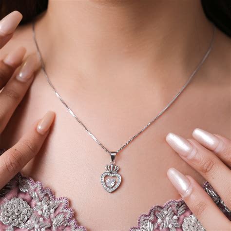 Shop Pendant Sets | Silver & Diamond Styles | Anj Jewels