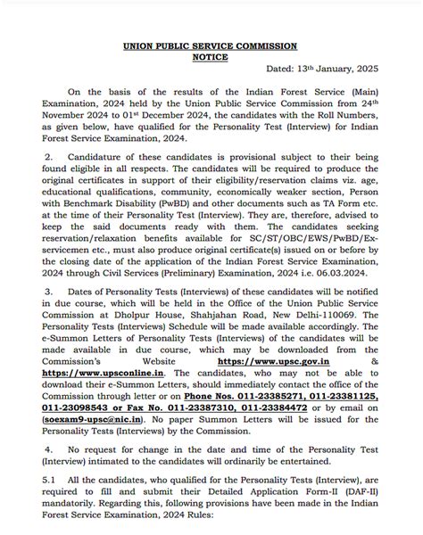 UPSC IFS Mains 2024 Results Out; Over 350 Candidates Shortlisted For ...