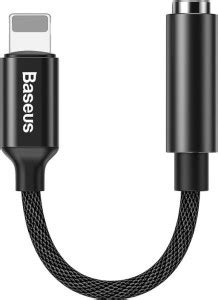 Baseus Black Audio Adapter Converter Lightning Male to 3.5mm Female ...