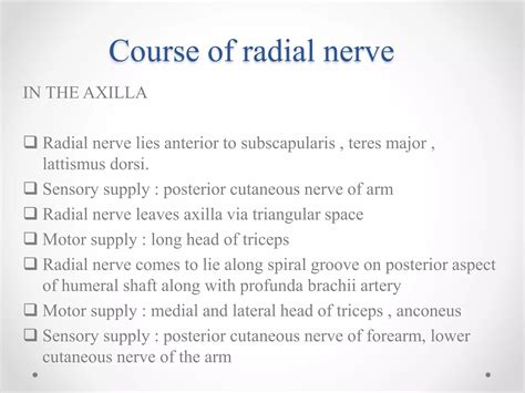 Radial nerve palsy, orthopaedics | PPTX