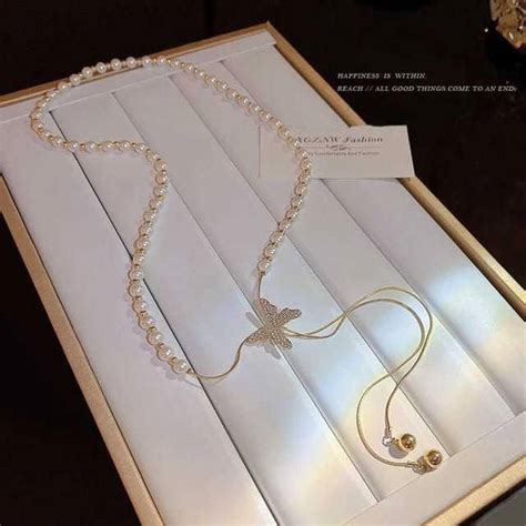 YU Fashions Yu Fashions Butterfly Adjustable Metal Ball Pearl Korean ...