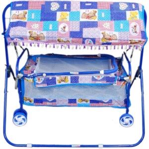 Brats N Angels Blue Baby Cradle Cum Cot Cum Stroller Bassinet - Buy ...