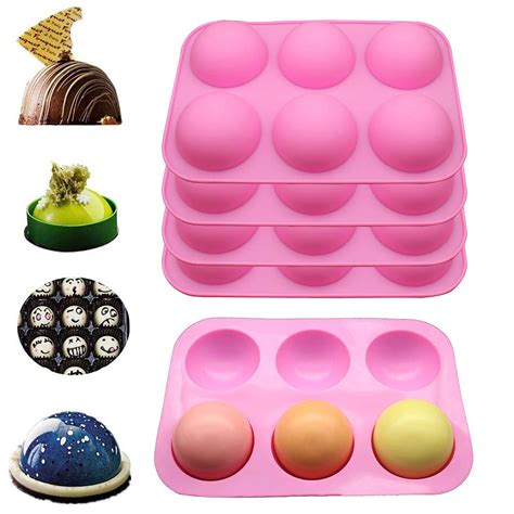 Guoxing Bread Pans Molds 6 Hole Silicone Sausage Mold Diy Hot Dog ...
