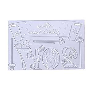 Prosperveil Christmas Banner DIY Metal Scrapbook Embossing Craft ...