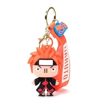 Daiyamondo Naruto Anime Broad Narak Orange Silicon 3D Rubber Keychain ...