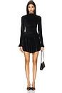 Apres Studio Silk Velvet Ruched Mini Dress in Black | REVOLVE
