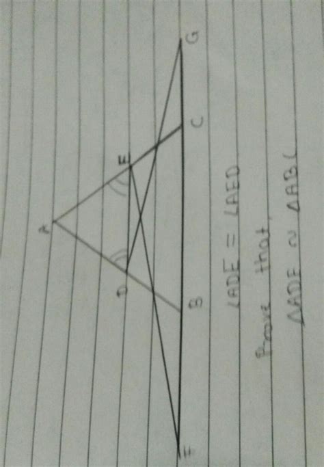 prove that triangle ABC is similar to triangle ADE........PLS..HELP..ME ...