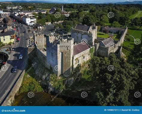 Aerial View. Cahir Castle. County Tipperary. Ireland Stock Image ...