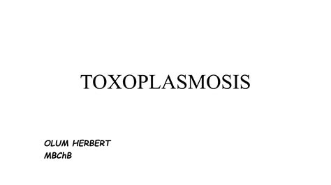 4. Toxoplasmosis the common opportunistic infection | PPTX | Infectious Diseases | Diseases and ...