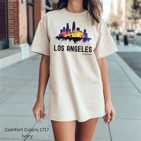 Los Angeles T-shirt Los Angeles T Shirt Los Angeles Home - Etsy