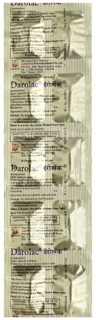 Darolac Capsule: Uses, Side Effects, Price & Substitutes