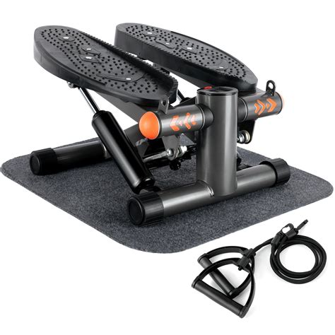 Steppers for Exercise at Home, Mini Stepper with Resistance Bands, 350 LBs Stair Steppers with ...