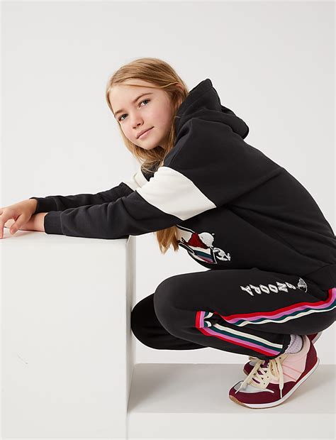 Buy Cotton Rich Snoopy™ Joggers at Marks & Spencer