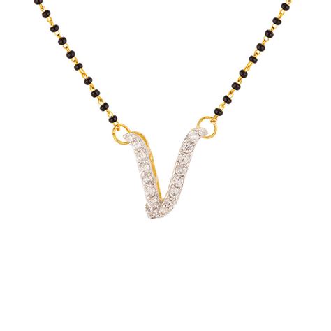 Alphabet Collection V Initial Mangalsutra – VOYLLA