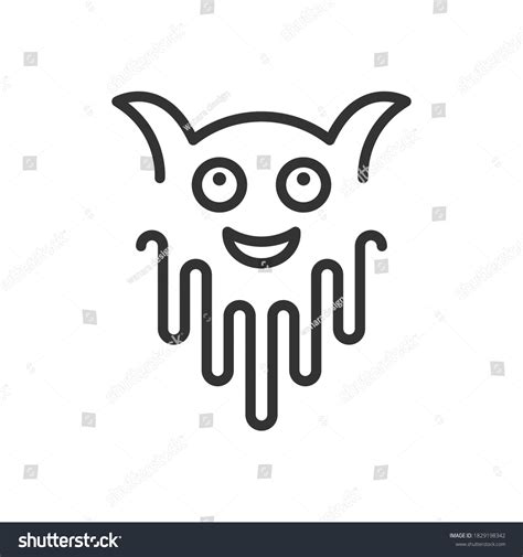 Cute Demon Monster Childrens Character Illustration Stock Vector ...