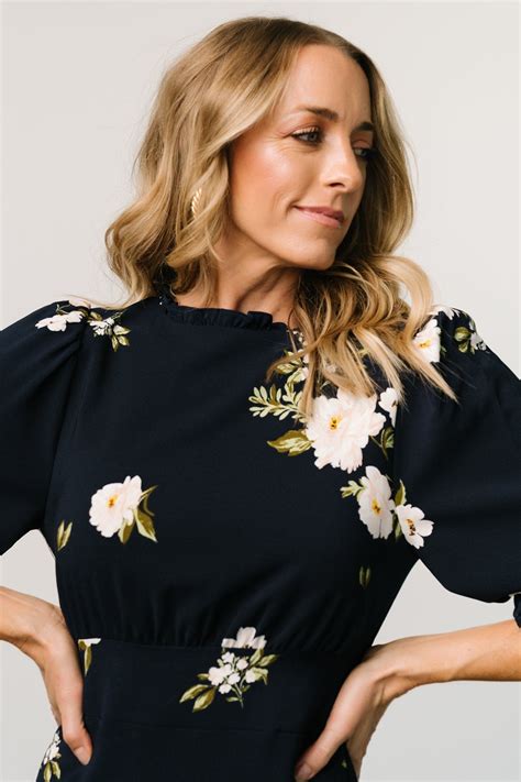 Karalie Maxi Dress | Navy Floral | Baltic Born