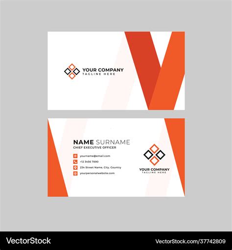 2 Sided Business Card Template 的图像结果