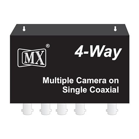 MX CCTV Transmitter Receiver – Sends 4 Analog Camera Signals over ...