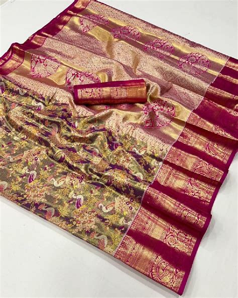 SOSY Dharmavaram Wholesale Designer Ethnic Indian Sarees - textiledeal.in