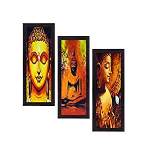 eCraftIndia 'Lord Buddha' UV Art Painting (Synthetic Wood, 53 cm x 41 ...