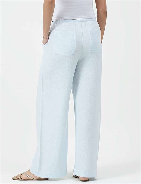 Buy Linen Rich Plain Relaxed Fit Pants at Marks & Spencer