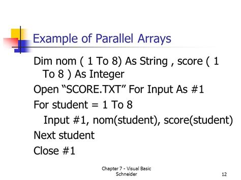 Load the Parallel Arrays with Data From TXT Files 的图像结果