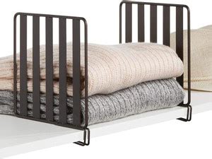 Indian Decor 38558 Versatile Metal Wire Closet Shelf Divider and ...