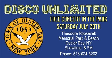 Disco Unlimited Free Concert in the Park - Theodore Roosevelt Memorial ...