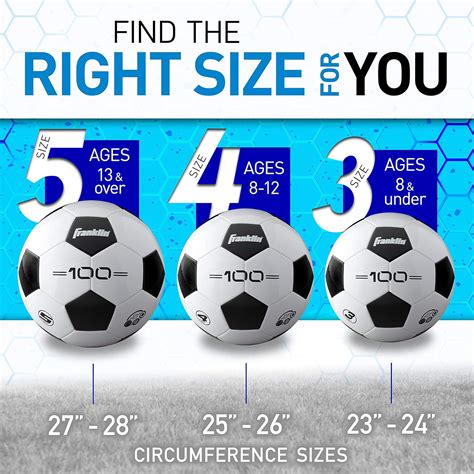Franklin Sports Soccer Balls - Youth & Adult - Sizes 3, 4 & 5 - Single ...