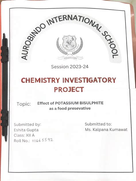 Image result for Investigatory Project Examples