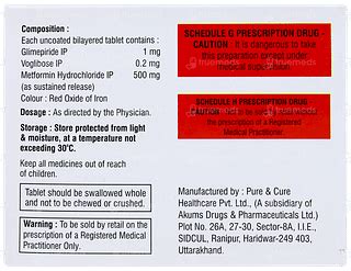Glynux Mv 1.2 Tablet: Uses, Side Effects, Price & Substitutes