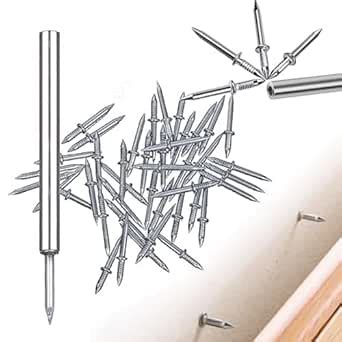 MAKABEE 100Pcs Double-Head Skirting Thread Seamless Nail, Skirting Line ...