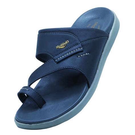 Medifeet Mens Casual Ortho and Diabetic Care Slipper with Arch support ...